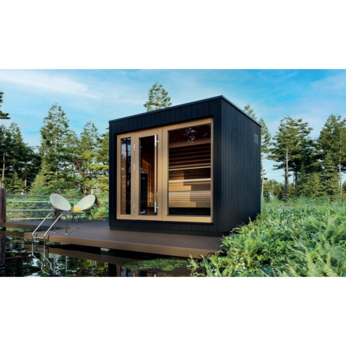 SaunaLife Model G7S Pre-Assembled Outdoor Sauna w/ Bluetooth