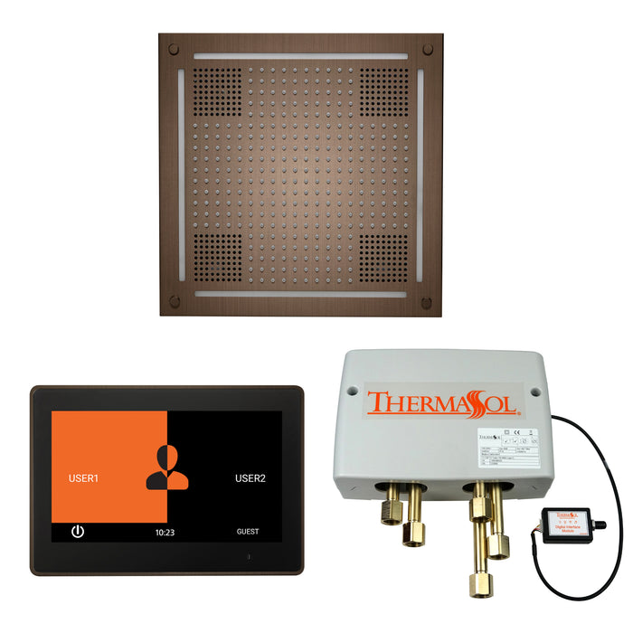 ThermaSol Wellness HydroVive Shower Package with 10" ThermaTouch Square